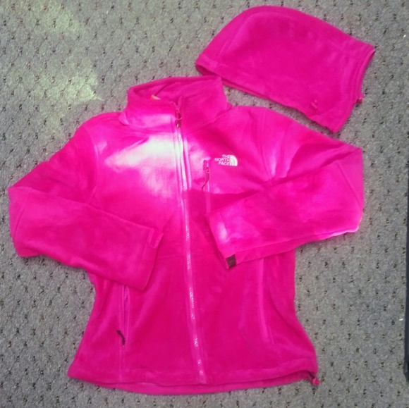 The North Face Fleece Hoodie Jacket Removable Hood - Picture 3 of 8